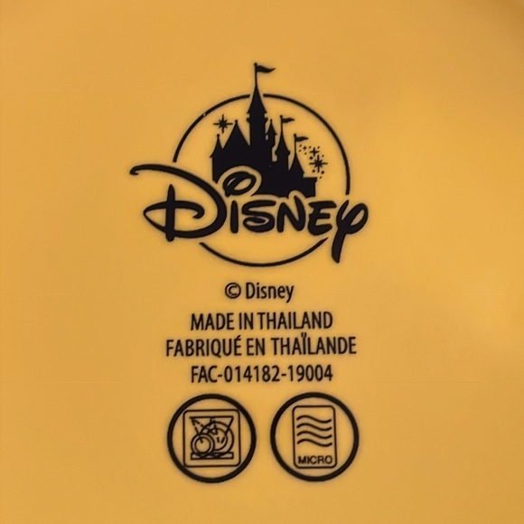 Tall Disney Minnie Mouse Black Yellow Polka Dots Mug Cup - Rare - Picture 9 of 9